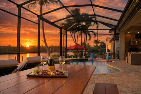 Pool view, Sea view, Sunset