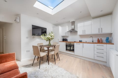 Kitchen or kitchenette, Living room, Dining area