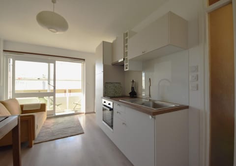 Kitchen or kitchenette, Living room, Dining area