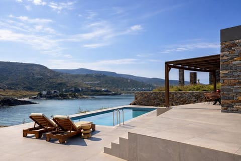 Natural landscape, Pool view, Sea view, Swimming pool, Sunrise, sunbed