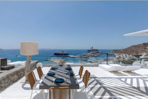 Property building, Living room, Swimming pool