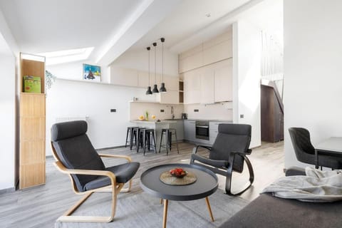Kitchen or kitchenette, Living room, Dining area