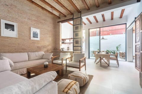 Patio, Living room, Dining area
