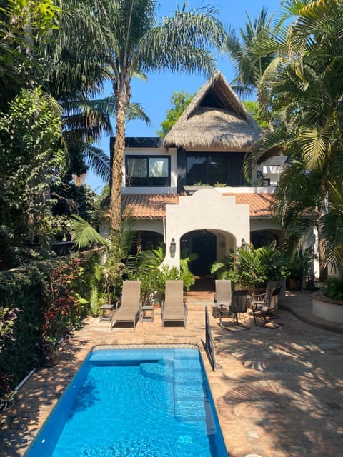 Property building, Patio, Swimming pool