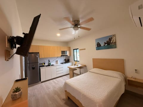 Bed, TV and multimedia, Kitchen or kitchenette, Bedroom, oven