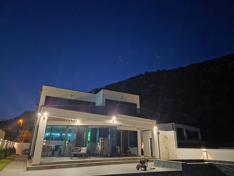 Property building, Patio, Night, Natural landscape