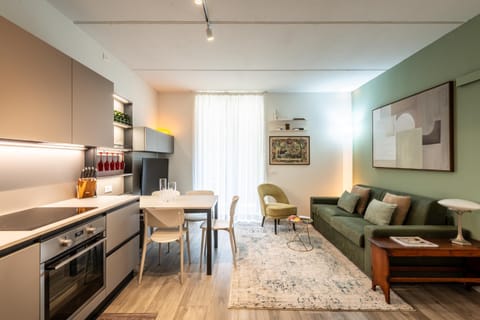 Spring, Bed, Day, Night, Bird's eye view, Winter, Summer, TV and multimedia, Balcony/Terrace, Kitchen or kitchenette, Living room, Photo of the whole room, Seating area, Dining area, Autumn, Seasons, Time of day, Inner courtyard view, dishwasher, heating, internet, oven, soundproof, stove, air conditioner
