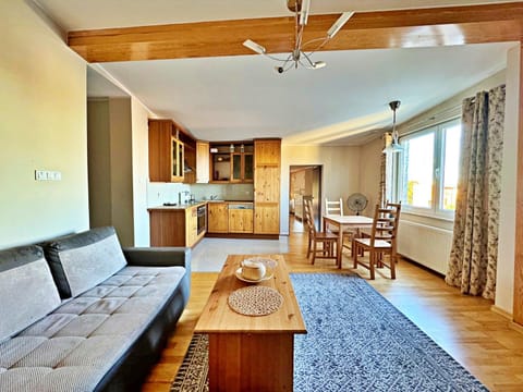 Kitchen or kitchenette, Living room, Seating area