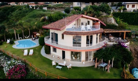 Property building, Living room, Swimming pool
