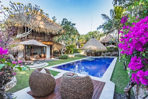 Property building, Garden, Swimming pool, sunbed