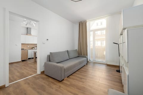 Kitchen or kitchenette, Living room, Seating area