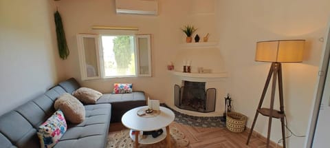 Living room, fireplace