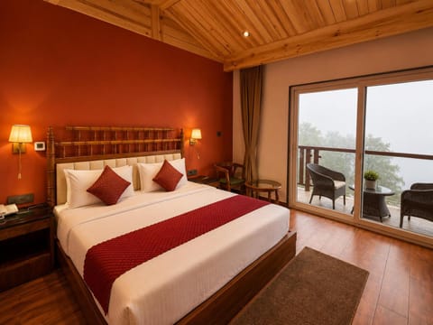Bed, Bedroom, Mountain view