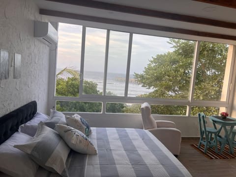 Bed, View (from property/room), Bedroom, Sea view