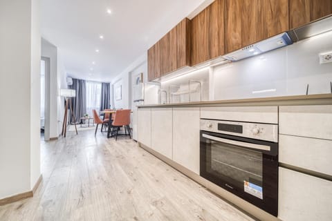 Kitchen or kitchenette, Dining area, oven, stove