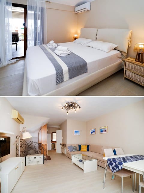 Bed, Kitchen or kitchenette, Photo of the whole room, Bedroom, air conditioner