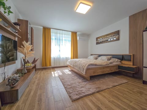 Bed, TV and multimedia, Living room, Bedroom