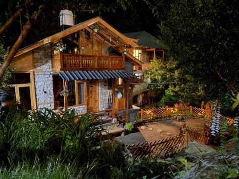 Property building, Night, Garden view