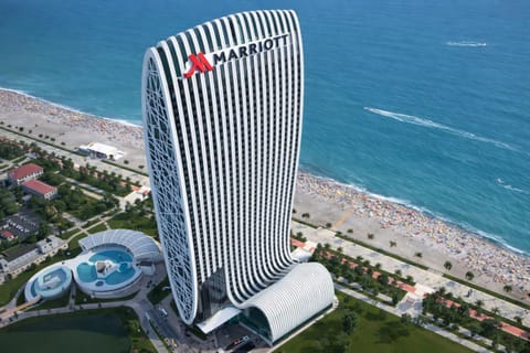 Property building, Nearby landmark, Day, Natural landscape, Bird's eye view, Beach, City view, Sea view