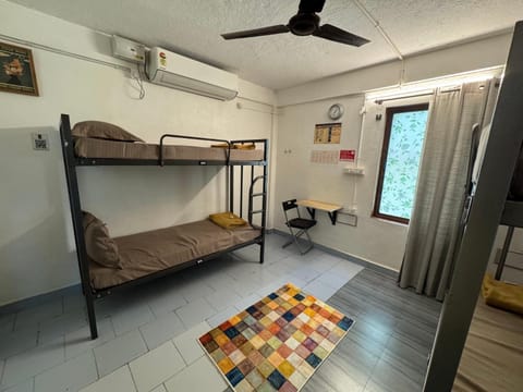 Bed, bunk bed, air conditioner