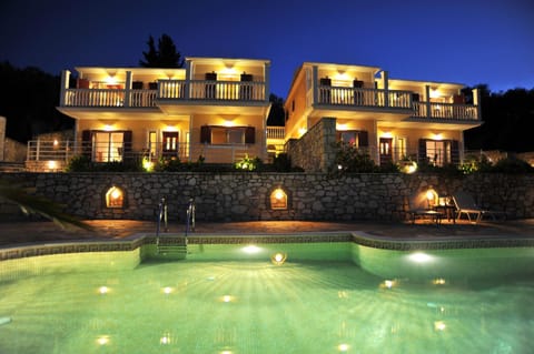 Property building, Night, Natural landscape, Beach, On site, Garden view, Garden view, Pool view, Swimming pool