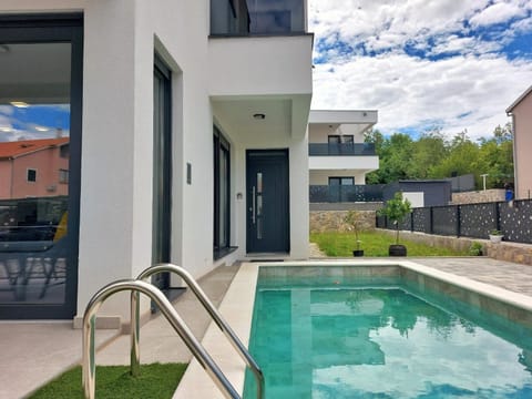 Property building, Patio, Pool view, Swimming pool