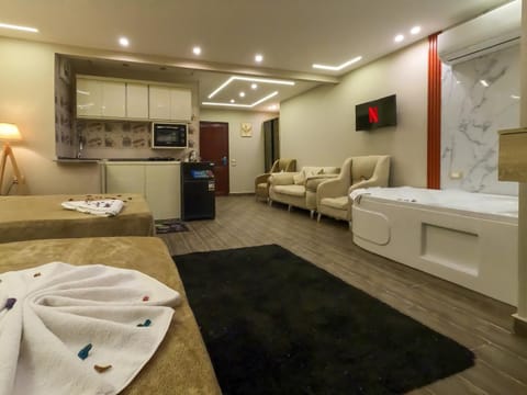 Bathroom, TV and multimedia, Kitchen or kitchenette, Living room, Seating area, minibar, oven, pet friendly, stove