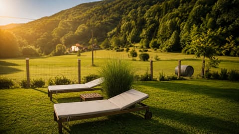 Natural landscape, Garden view, sunbed