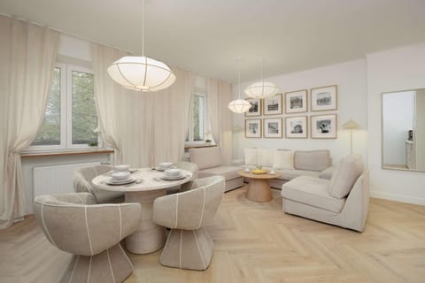 Living room, Seating area, Dining area