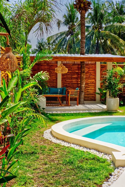 Garden, Swimming pool, sunbed
