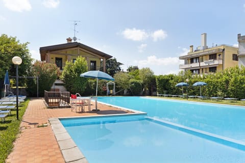 Property building, Living room, Swimming pool