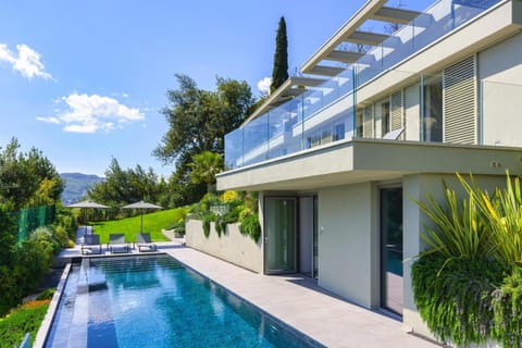 Property building, Living room, Swimming pool