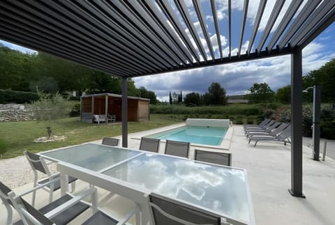 Property building, Living room, Swimming pool