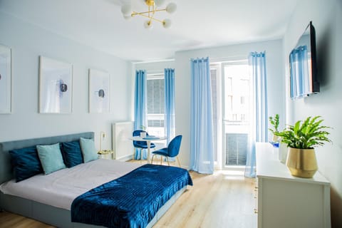 Bed, TV and multimedia, Balcony/Terrace, Living room, Bedroom
