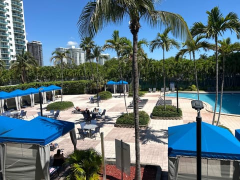 Property building, Pool view