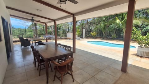 Patio, Natural landscape, Balcony/Terrace, Dining area, Pool view, Swimming pool