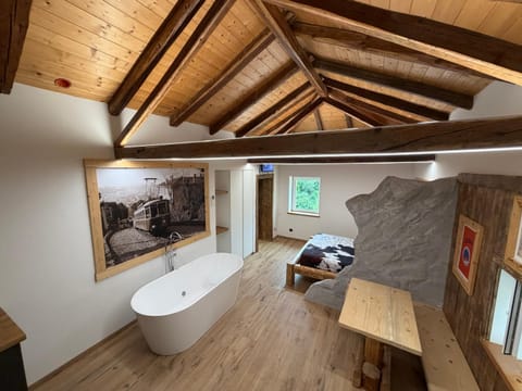 Hot Tub, Bathroom, Living room, Seating area