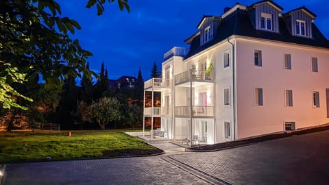 Property building, Night, Garden view