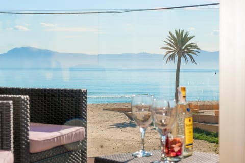 Patio, View (from property/room), Balcony/Terrace, Beach, Sea view