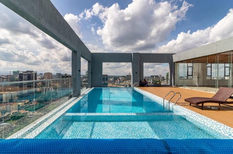 Day, Pool view, Swimming pool, sunbed