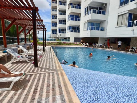 Property building, People, Pool view, Swimming pool