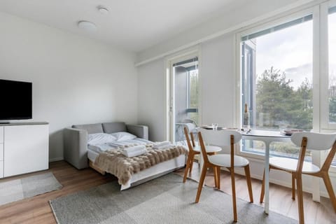 Bed, Living room, Photo of the whole room