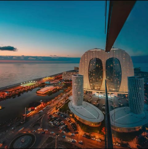 Night, Bird's eye view, Sea view