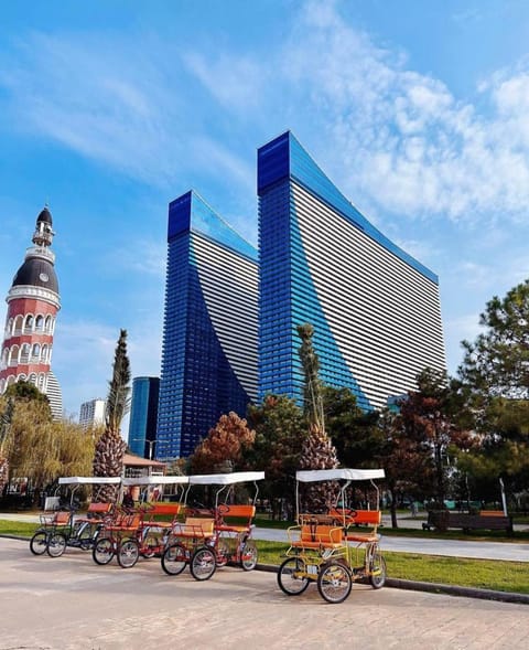 Property building, People, Cycling, Location