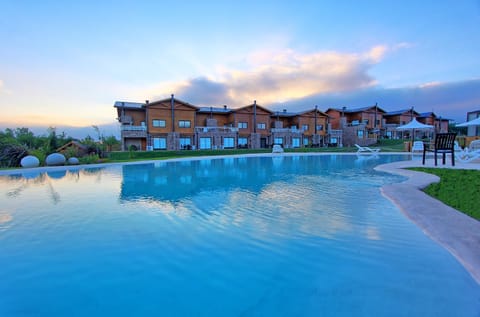 Pool view, Swimming pool, Sunset