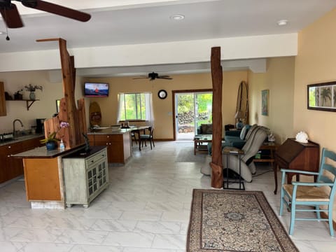 TV and multimedia, Kitchen or kitchenette, Living room, Seating area, Dining area