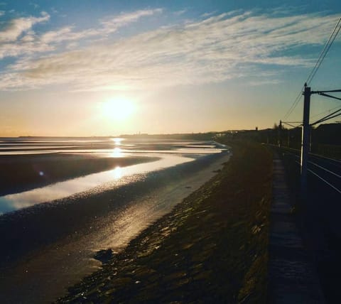 Natural landscape, Beach, Sunrise