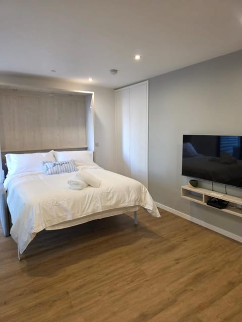 Bed, TV and multimedia, Evening entertainment, Bedroom