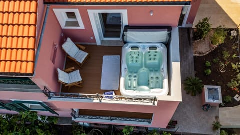 Day, Bird's eye view, Hot Tub, Balcony/Terrace, sunbed