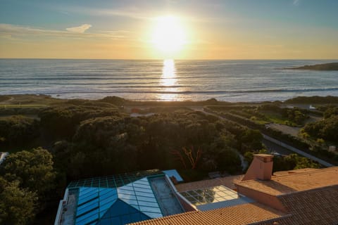 Nearby landmark, Natural landscape, Bird's eye view, Sea view, Sunset